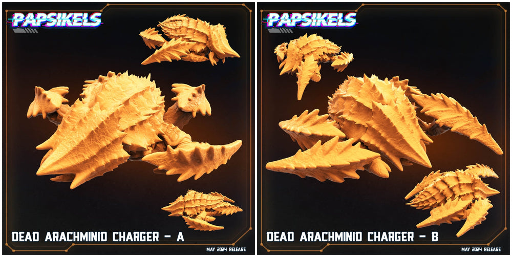 3D Printed Papsikels Dead Arachminid Charger Set Democracy Troopers Bugs and Bots 28mm 32mm (Online Only)