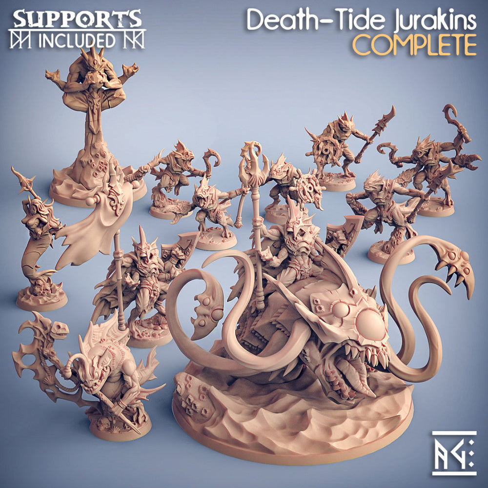 3D Printed Artisan Guild Death-Tide Jurakins Set Death-Tide Jurakin 28mm 32mm (Online Only)
