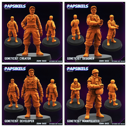 3D Printed Papsikels SEPTEMBER 2024 CYBERPUNK Geneticist Set 28mm 32mm (Online Only)