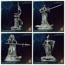 3D Printed Archvillain Games Grieving Brandmaven Gravebound Queen's Wail 28 32mm D&D (Online Only)