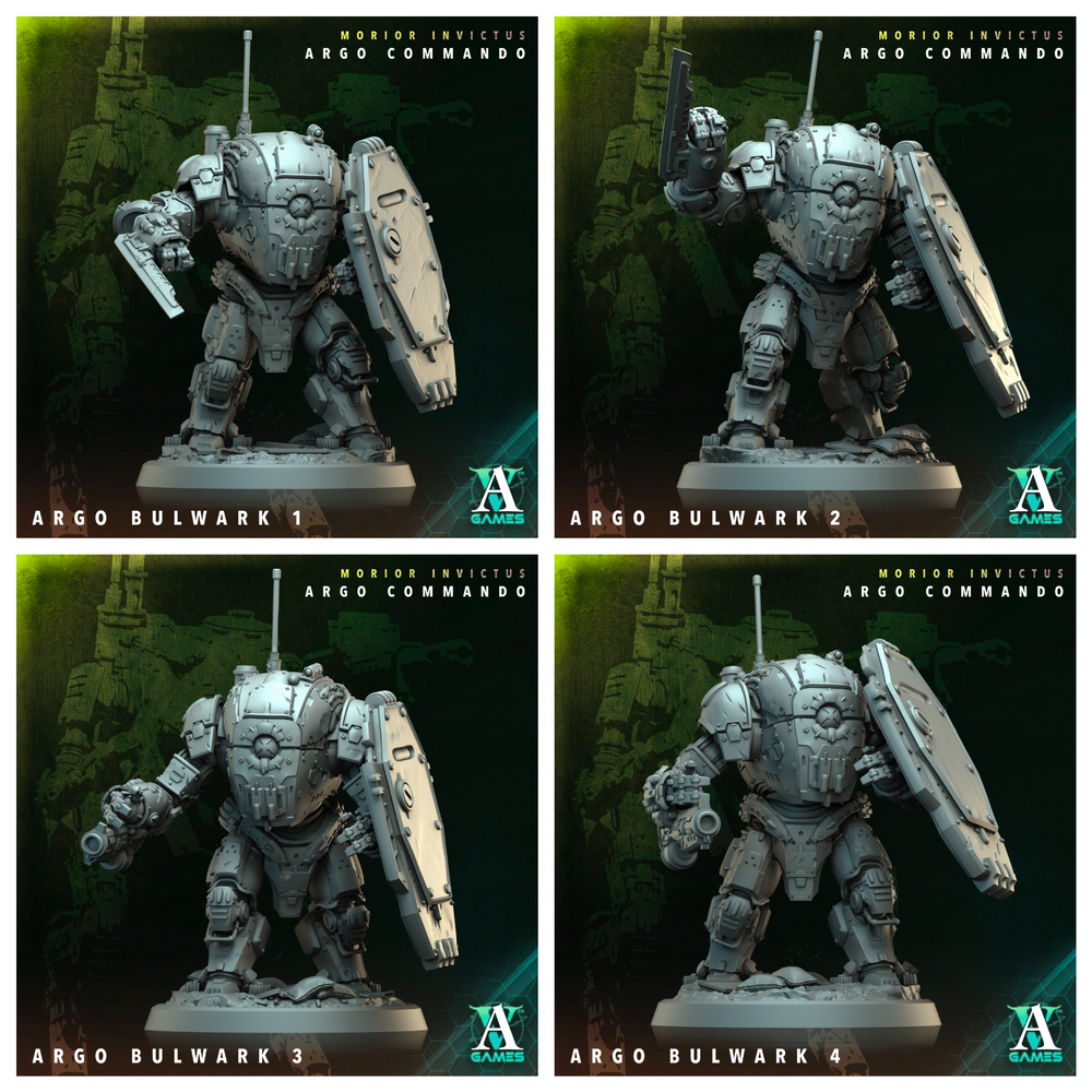 3D Printed Archvillain Games Argo Bulwark Morior Invictus Argo Commando 28 32mm D&D (Online Only)