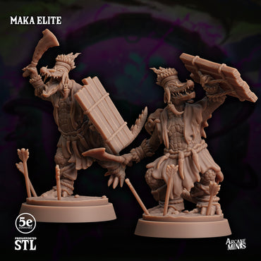 3D Printed Sordane Publishing Maka Elite Moonsoon 28 32mm D&D (Online Only)