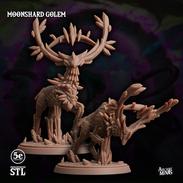 3D Printed Sordane Publishing Moonshard Golem Moonsoon 28 32mm D&D (Online Only)