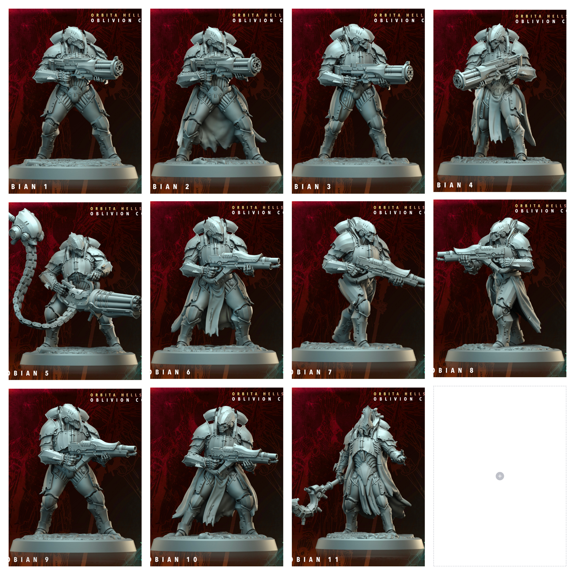 3D Printed Archvillain Games Phobian Orbita Hellscape Oblivion Court 28 32mm D&D (Online Only)