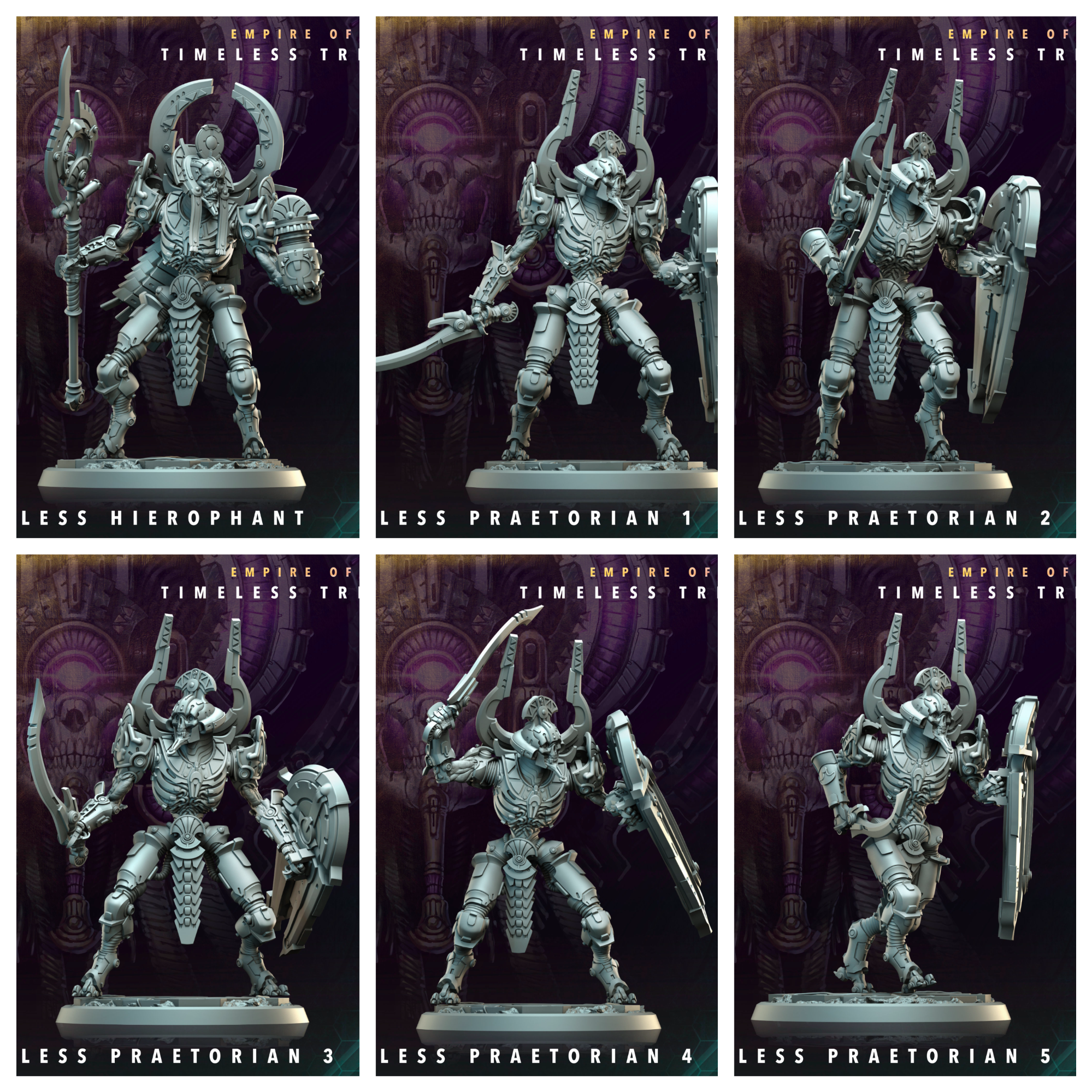 3D Printed Archvillain Games Timeless Hierophant Praetorians Empire of Stars Timeless Trinity 28 32mm D&D (Online Only)