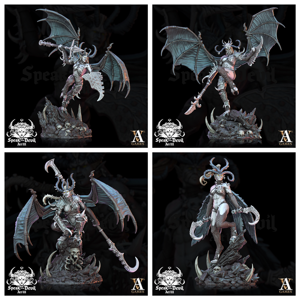 3D Printed Archvillain Games Temptress of Illyravash Set Speak of the Devil Vol. III 28 32mm (Online Only)