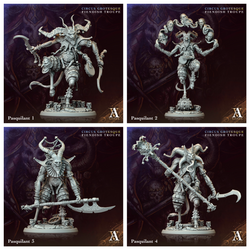 3D Printed Archvillain Games Pasquilant Circus Grotesque Fiendish Troupe 28 32mm D&D (Online Only)