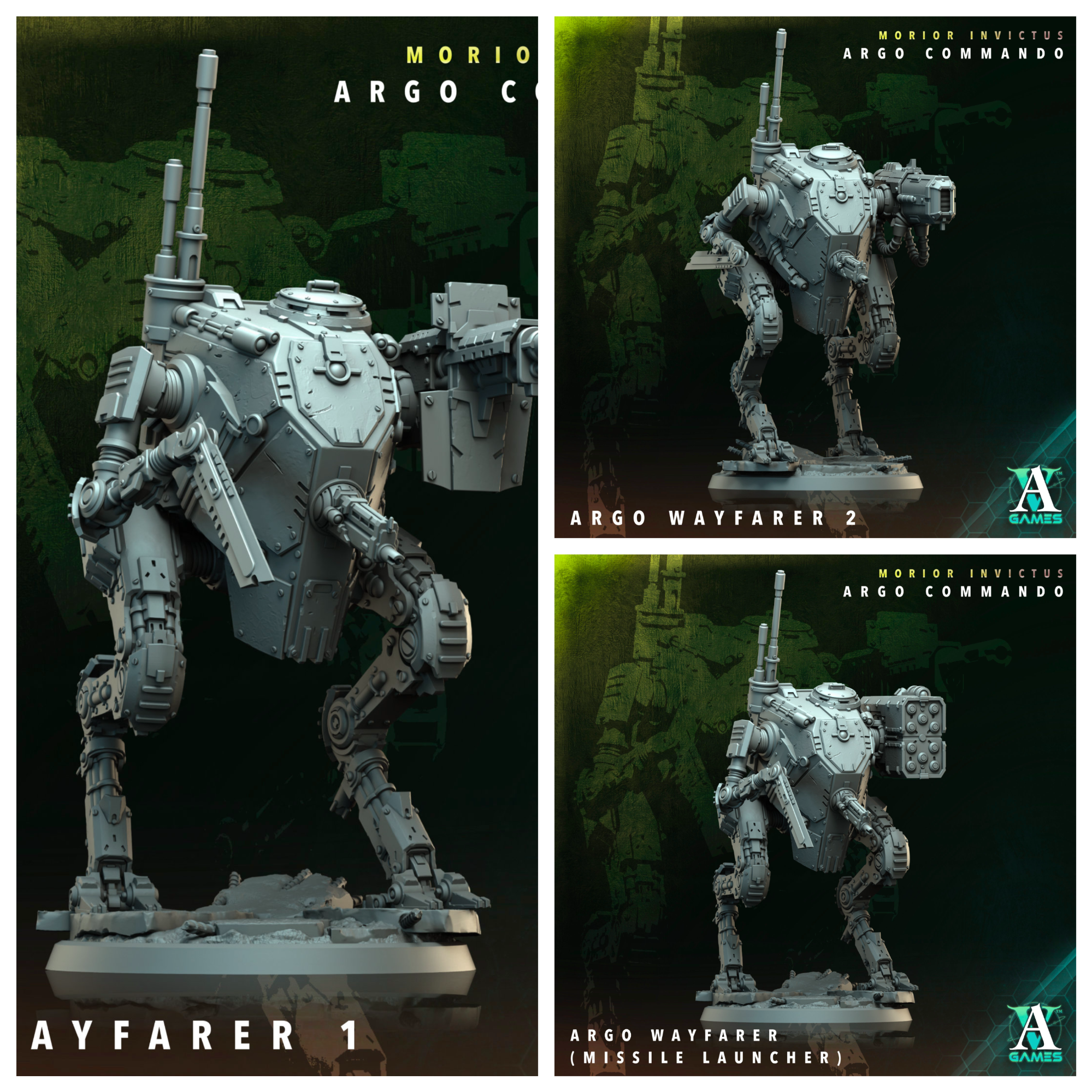 3D Printed Archvillain Games Argo Wayfarer Morior Invictus Argo Commando 28 32mm D&D (Online Only)