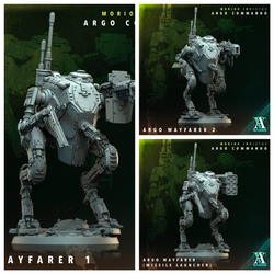 3D Printed Archvillain Games Argo Wayfarer Morior Invictus Argo Commando 28 32mm D&D (Online Only)