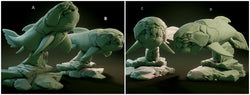 3D Printed Nafarrate Dunkleosteus Lovecraftian Bestiary 28 32 mm D&D (Online Only)