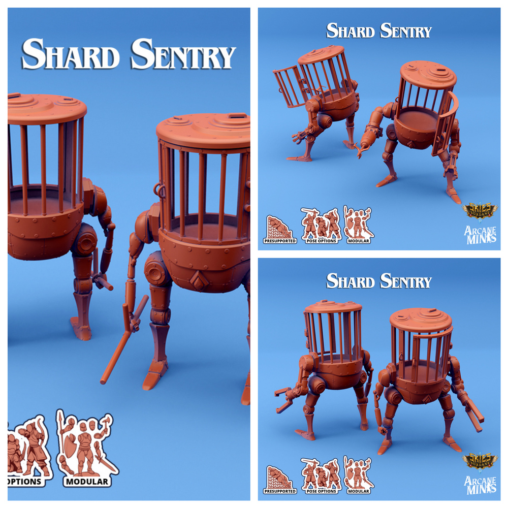 3D Printed Sordane Publishing Shard Sentry 28 32mm D&D (Online Only)