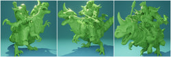 3D Printed Nafarrate Velociraptor Rider Orc Set Orcs Army 28 32 mm D&D (Online Only)