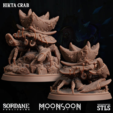 3D Printed Sordane Publishing Hikta Crab Moonsoon 28 32mm D&D (Online Only)