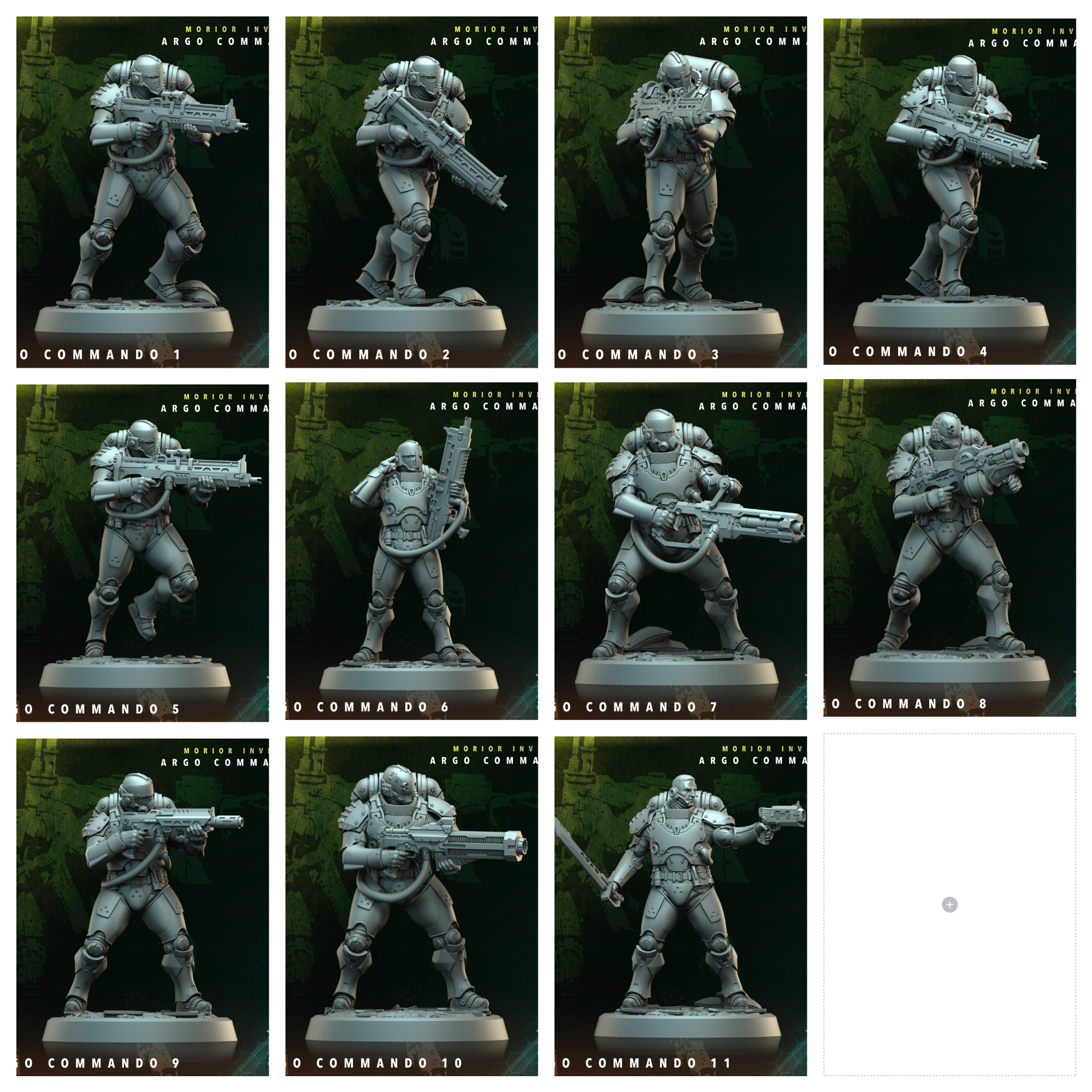 3D Printed Archvillain Games Argo Commando Morior Invictus Argo Commando 28 32mm D&D (Online Only)