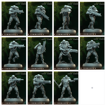 3D Printed Archvillain Games Argo Commando Morior Invictus Argo Commando 28 32mm D&D (Online Only)