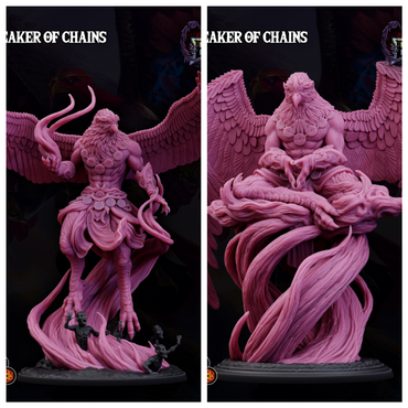 3D Printed Sordane Publishing Garuda, Breaker of Chains 28 32mm D&D (Online Only)