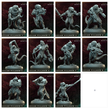 3D Printed Archvillain Games Scaleclad Pillager Scaleclad Huntpack 28 32mm D&D (Online Only)