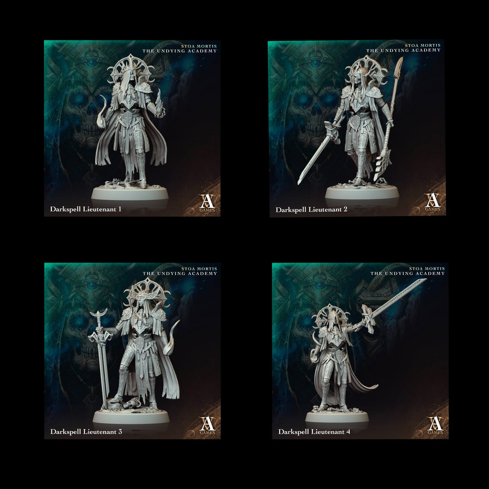 3D Printed Archvillain Games Darkspell Lieutenant Stoa Mortis The Undying Academy (Online Only)