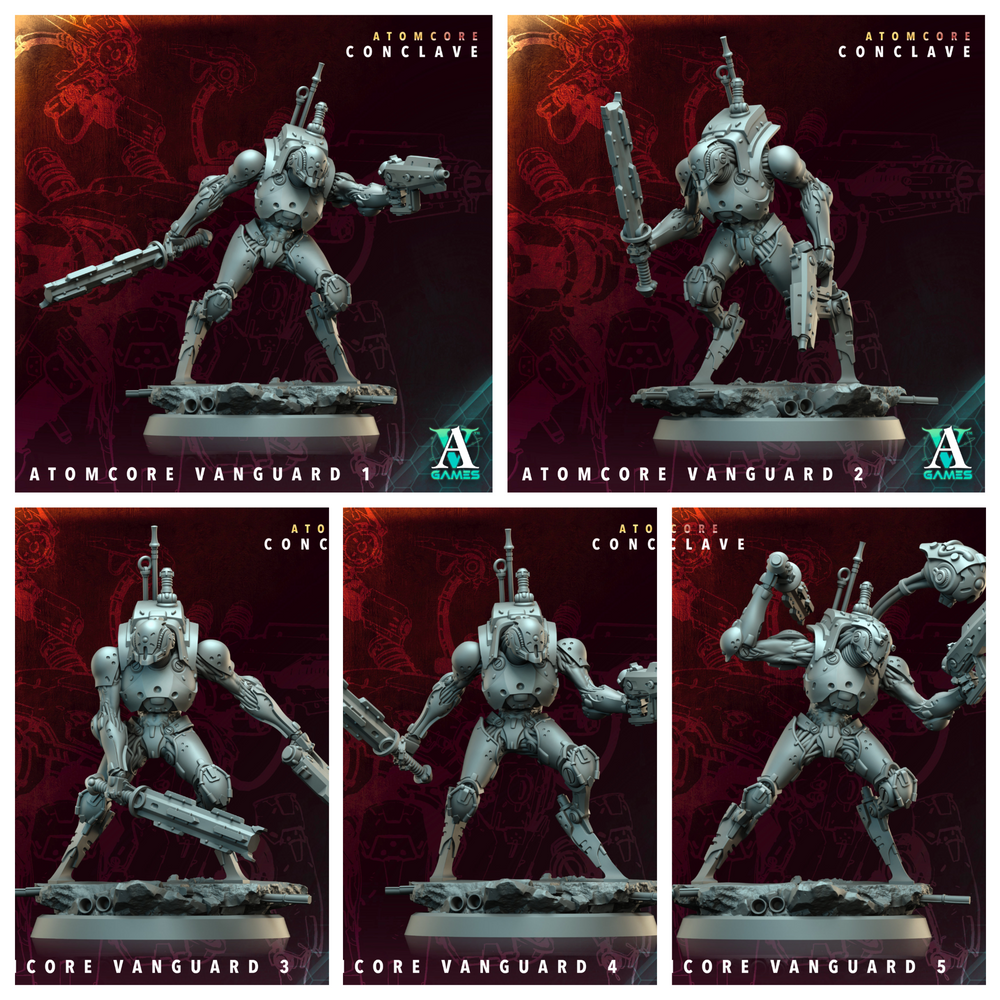 3D Printed Archvillain Games Atomcore Vanguard Atomcore - Conclave 28 32mm D&D (Online Only)