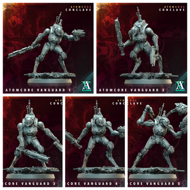 3D Printed Archvillain Games Atomcore Vanguard Atomcore - Conclave 28 32mm D&D (Online Only)