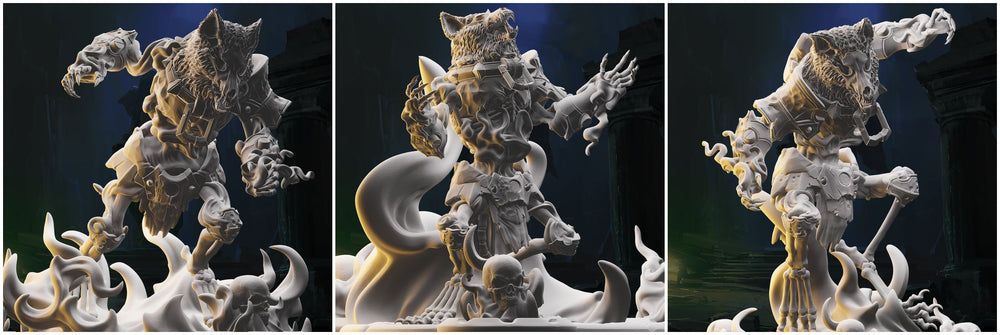 3D Printed Nafarrate Skeletons Army Skeletal Werewolf Set 28mm 32mm D&D (Online Only)