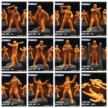 3D Printed Papsikels Working Bros Set October 2024 SciFi 28mm 32mm (Online Only)