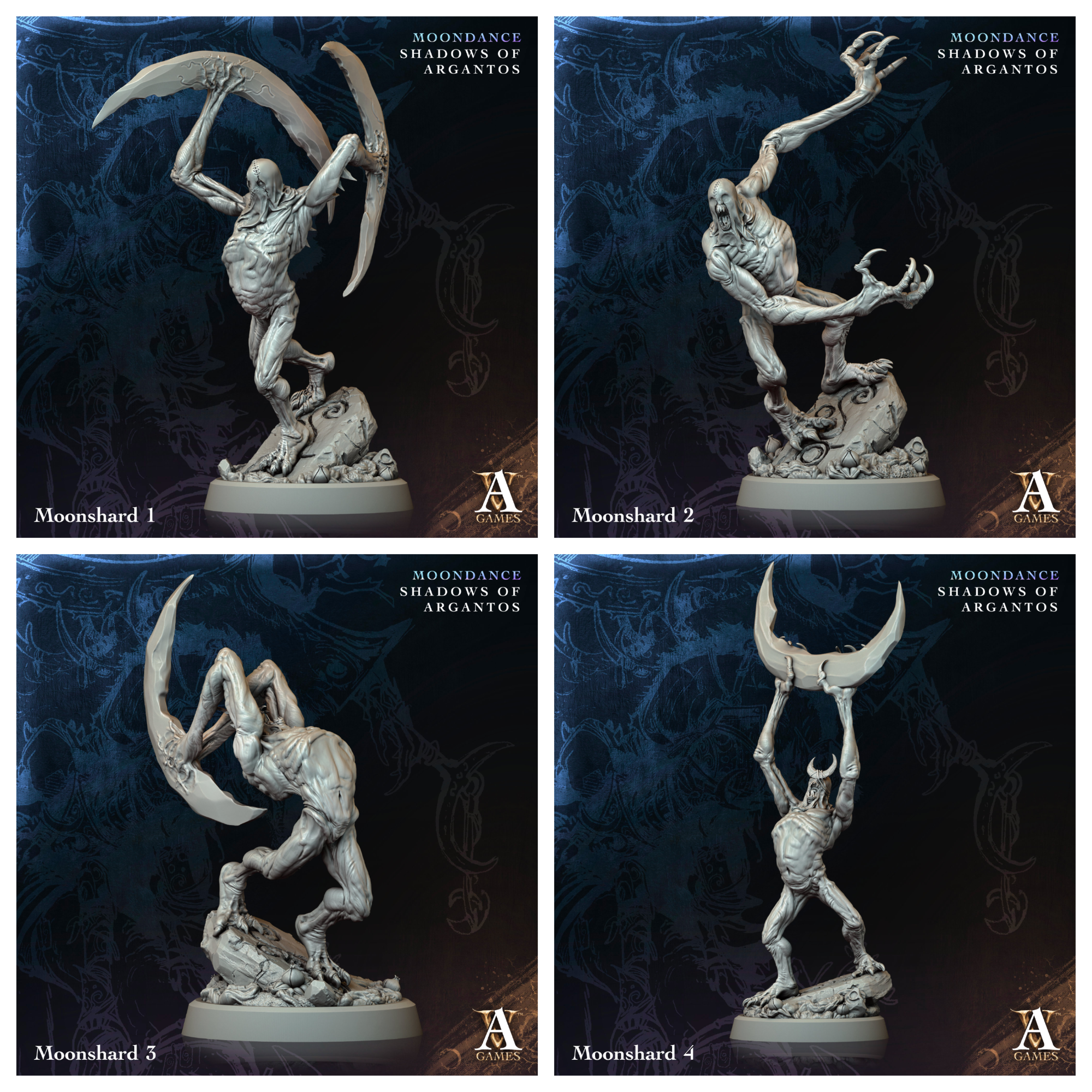 3D Printed Archvillain Games Moonshard Moondance - Shadows of Argantos 28 32mm D&D (Online Only)