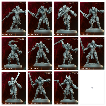 3D Printed Archvillain Games Nachtmaar Orbita Hellscape Oblivion Court 28 32mm D&D (Online Only)