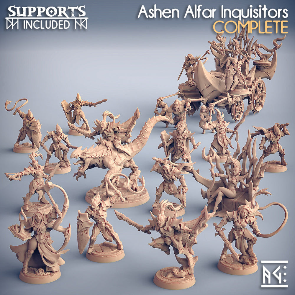 3D Printed Artisan Guild Valykka Bride of Tialevor and Throne Ashen Alfar Inquisitors 28mm 32mm (Online Only)