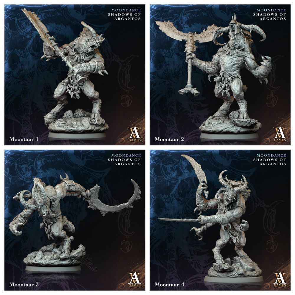 3D Printed Archvillain Games Moontaur Moondance - Shadows of Argantos 28 32mm D&D (Online Only)