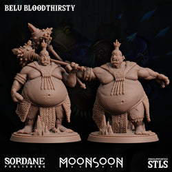 3D Printed Sordane Publishing Belu Bloodthirsty Moonsoon 28 32mm D&D (Online Only)