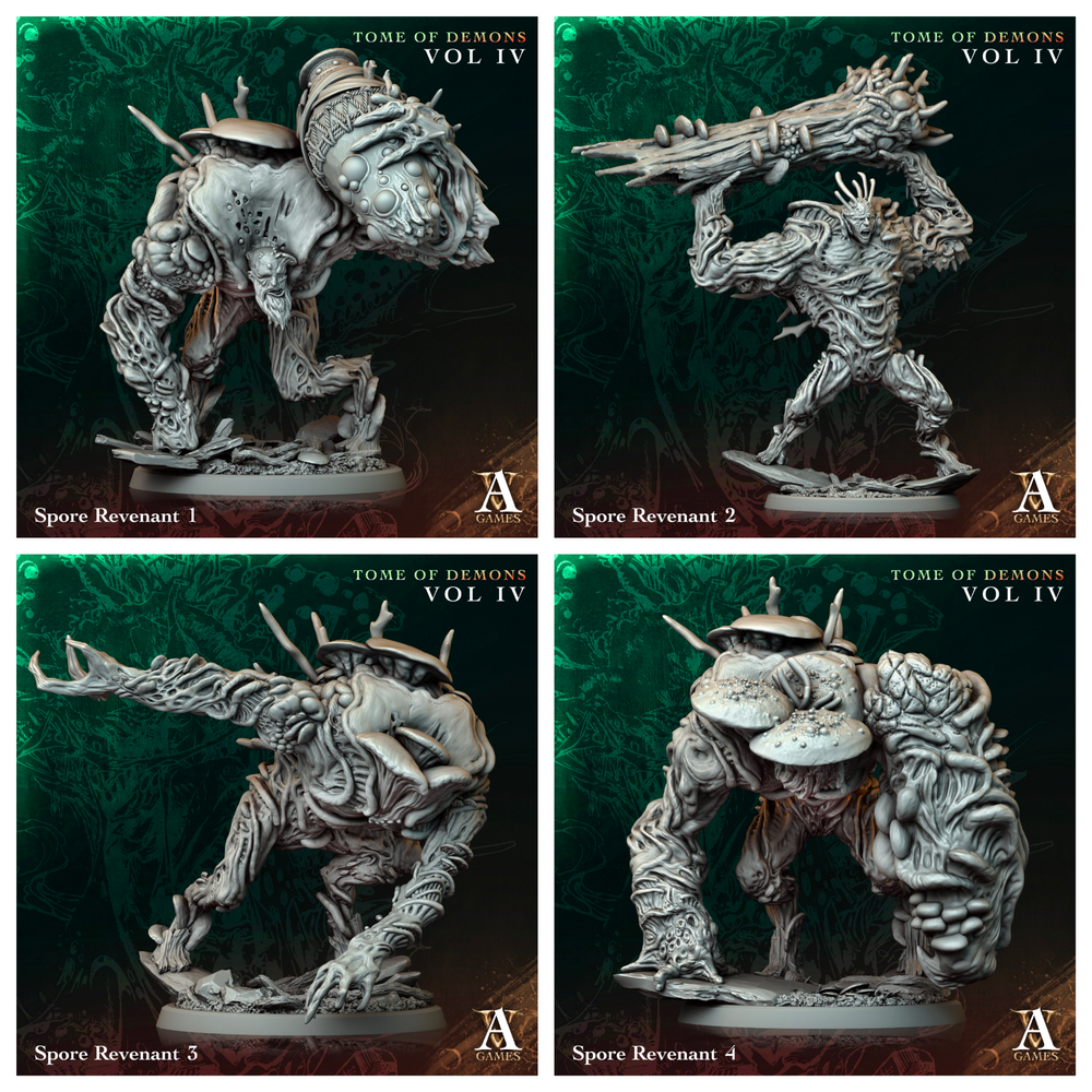 3D Printed Archvillain Games Spore Revenant Tome of Demons Vol IV 28 32mm D&D (Online Only)