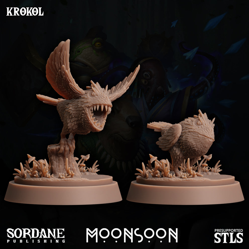 3D Printed Sordane Publishing Krokol Moonsoon 28 32mm D&D (Online Only)