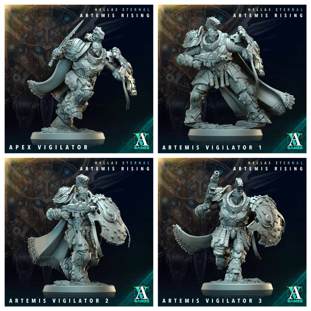 3D Printed Archvillain Games Apex Vigilator Artemis Vigilators Hellas Eternal Artemis Rising 28 32mm D&D (Online Only)