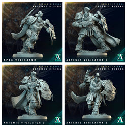 3D Printed Archvillain Games Apex Vigilator Artemis Vigilators Hellas Eternal Artemis Rising 28 32mm D&D (Online Only)