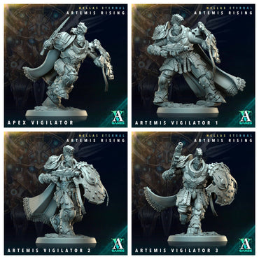 3D Printed Archvillain Games Apex Vigilator Artemis Vigilators Hellas Eternal Artemis Rising 28 32mm D&D (Online Only)