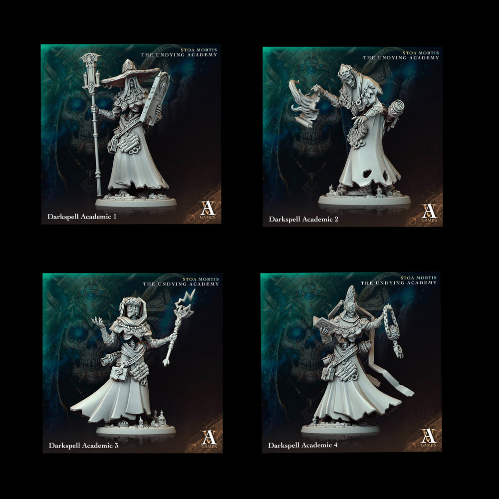 3D Printed Archvillain Games Darkspell Academic Stoa Mortis The Undying Academy 28 32mm D&D (Online Only)