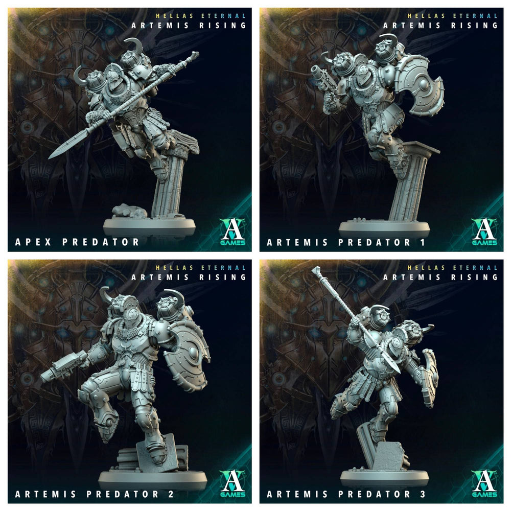 3D Printed Archvillain Games Apex Predator Artemis Predators Hellas Eternal Artemis Rising 28 32mm D&D (Online Only)