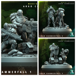 3D Printed Archvillain Games Argo Hammerfall Morior Invictus Argo Commando 28 32mm D&D (Online Only)