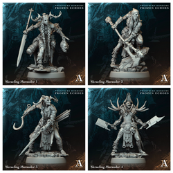 3D Printed Archvillain Games Skraeling Marauder Frostburn Horrors Frozen Echoes 28 32mm D&D (Online Only)
