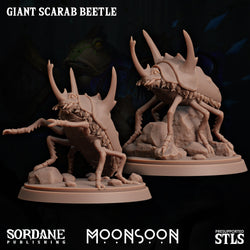 3D Printed Sordane Publishing Giant Scarab Beetle Moonsoon 28 32mm D&D (Online Only)