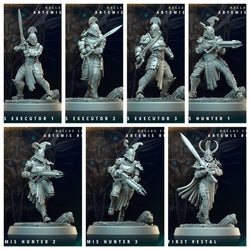 3D Printed Archvillain Games The First Vestal Artemis Hunters Executors Hellas Eternal Artemis Rising 28 32mm D&D (Online Only)