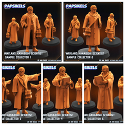 3D Printed Papsikels Wayland Hanabishi Scientist Sample Collectors Set SEPTEMBER 2024 SCIFI 28mm 32mm (Online Only)