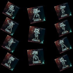 3D Printed Archvillain Games Krigere Far Frontiers Einherjar 28 32mm D&D (Online Only)