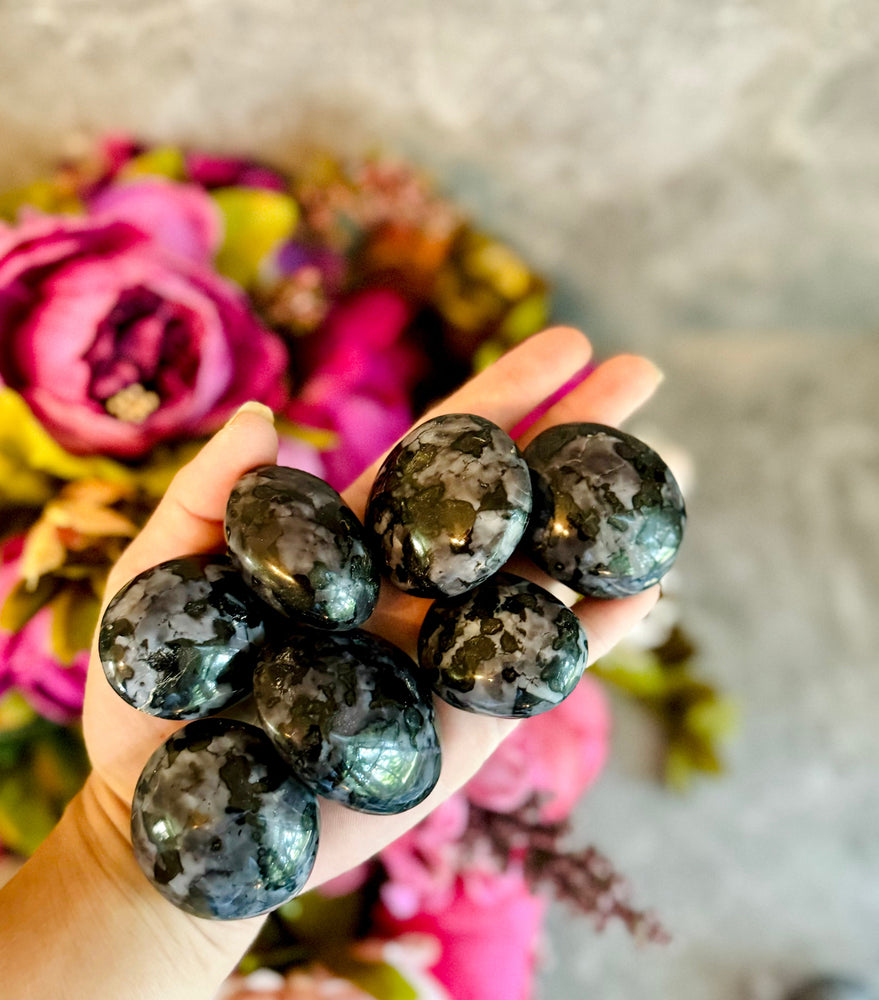 1 Lb Ethically Sourced Bulk Indigo Gabbro Crystal Palmstones (ONLINE ORDER ONLY)