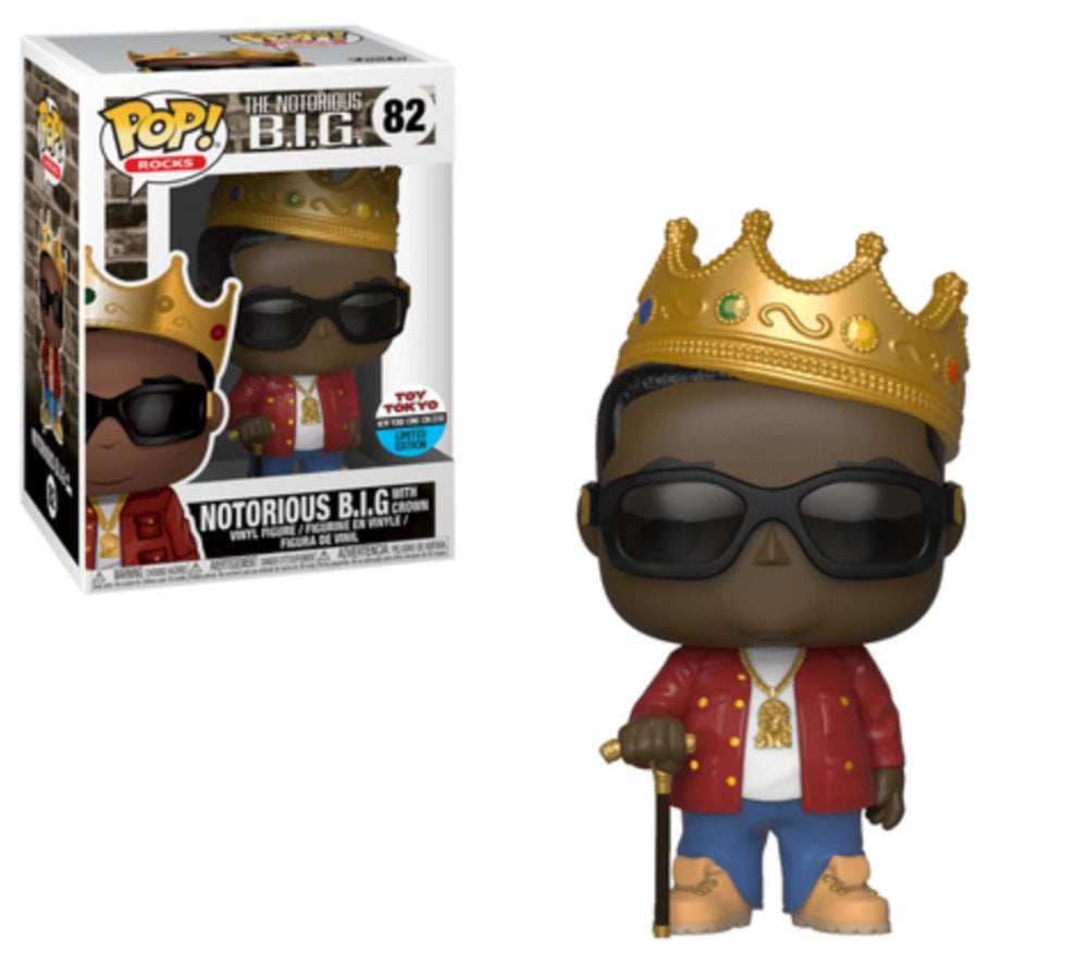 Funko POP! Rocks: The Notorious B.I.G. with Crown 82 (Toy Tokyo New York Comic Con 2018) (ONLINE ORDER ONLY)