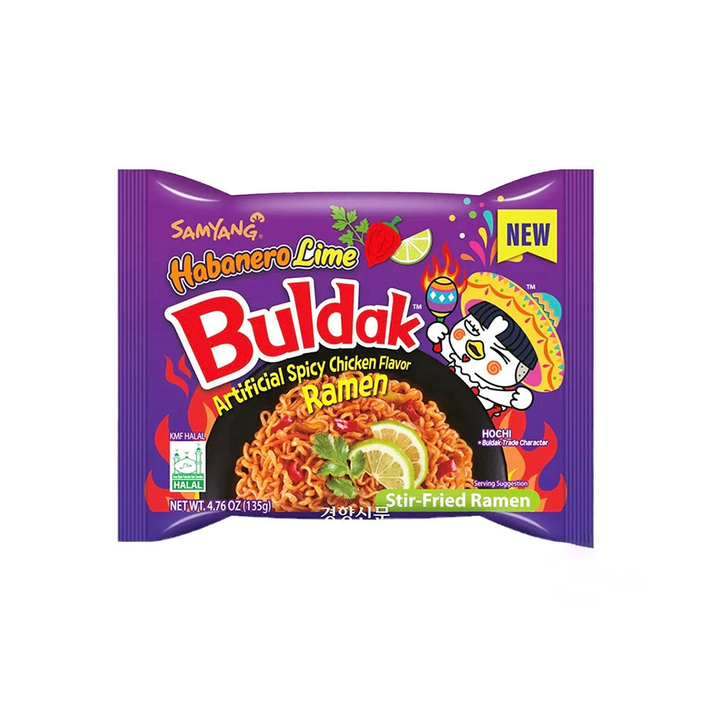 Samyang Buldak Habanero Lime Spicy Ramen (135g) (Korea) (ONLINE ORDER ONLY)