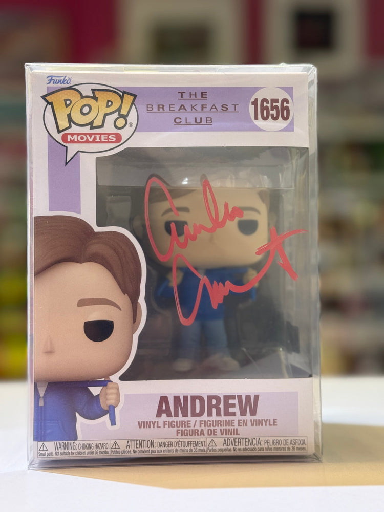Funko POP! Movies: The Breakfast Club - Andrew 1656 SIGNED BY: Emilio Estevez (ONLINE ORDER ONLY)