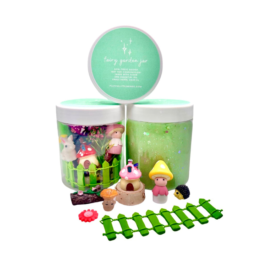 Special Edition Jar: Fairy Garden Playdough Sensory Toy Kit (ONLINE ORDER ONLY)