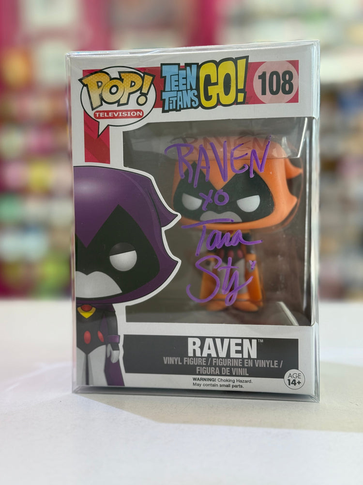 Funko POP! Television: Teen Titans Go! - Raven 108 SIGNED (ONLINE ORDER ONLY)